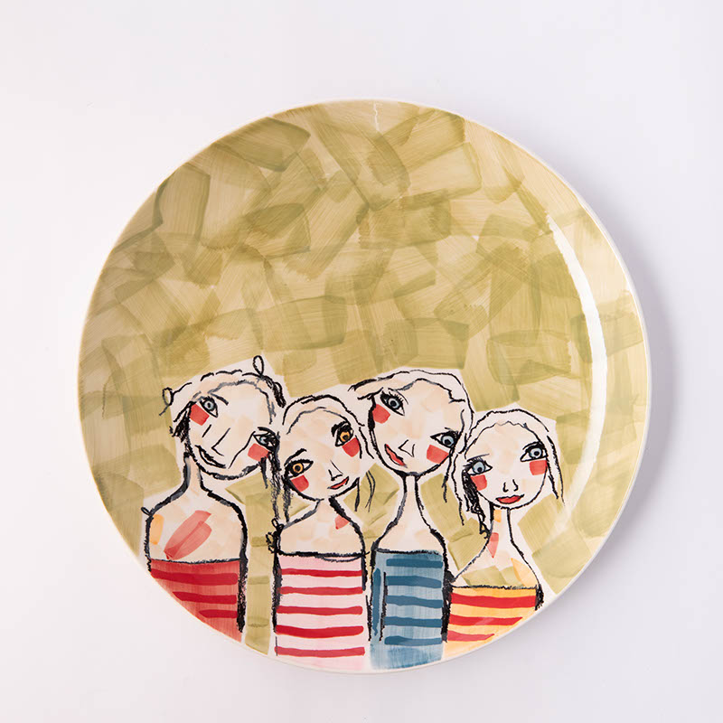 Hand Painted Dinner Plate – Treasure Friendships