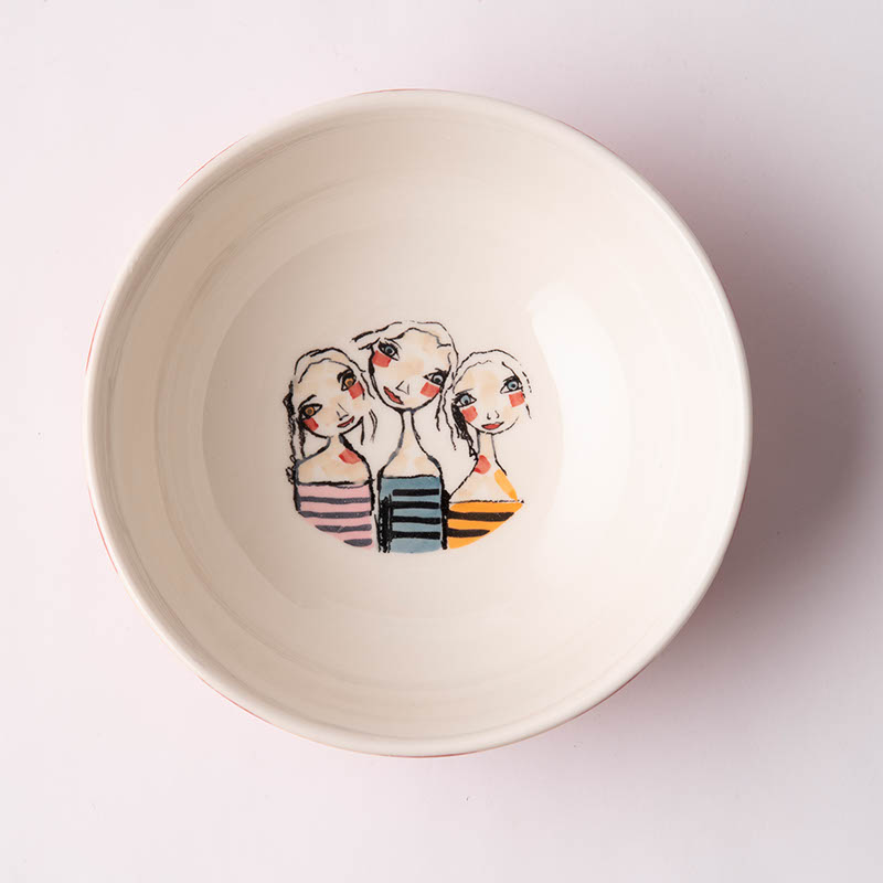 Hand Painted Side Bowl – Treasure Friendships