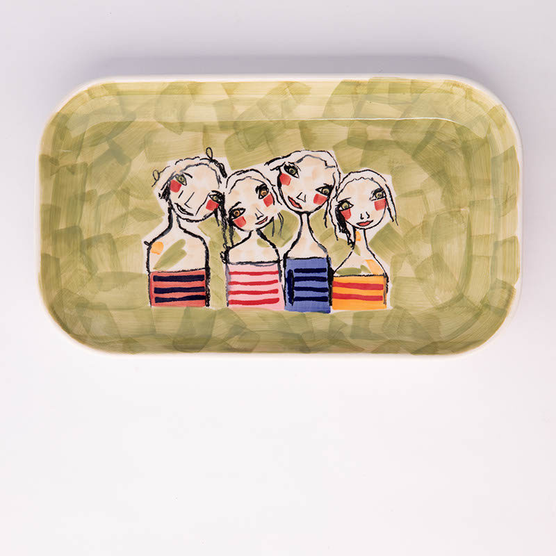Small Serving Plate – Green